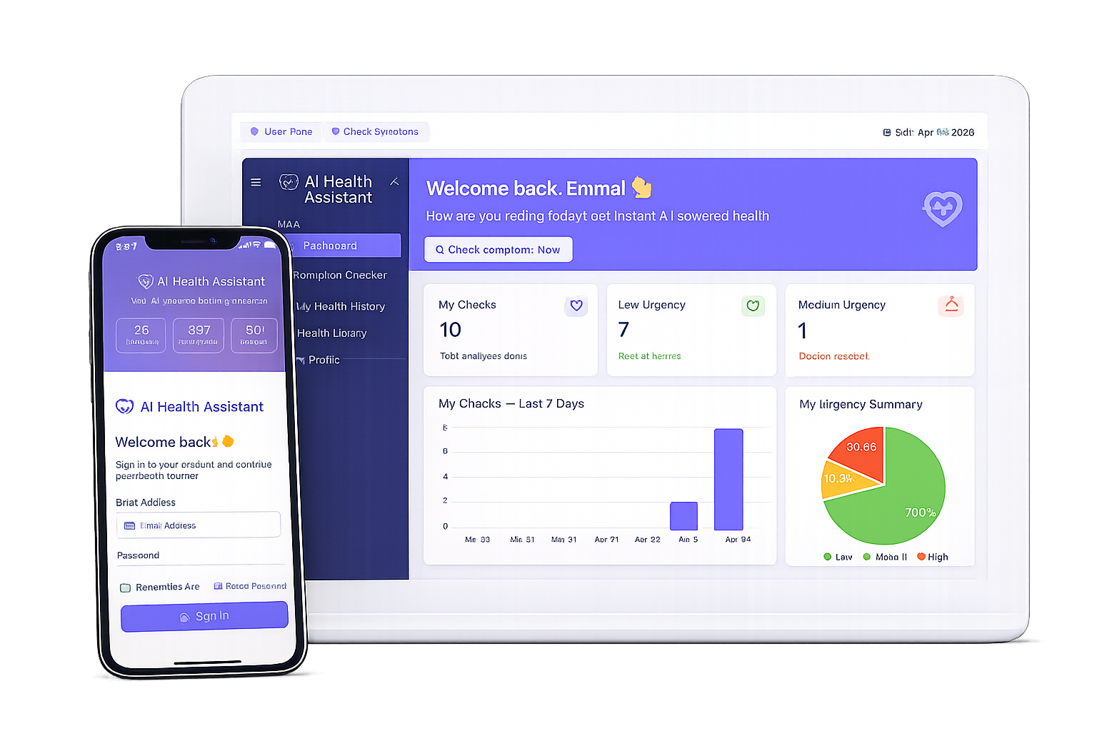 AI health Assist Landing Page